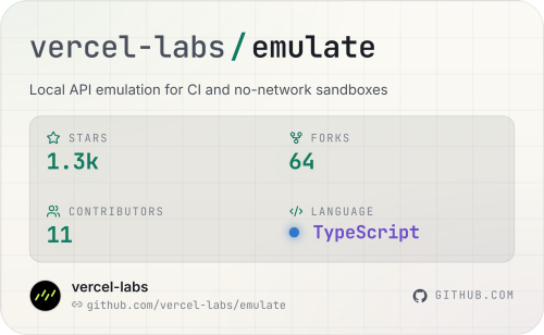 vercel labs emulate