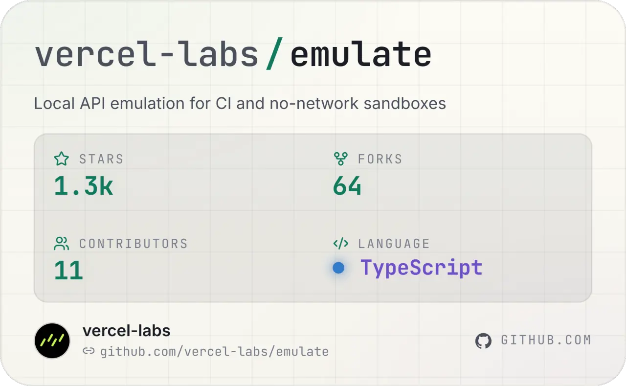 vercel labs emulate